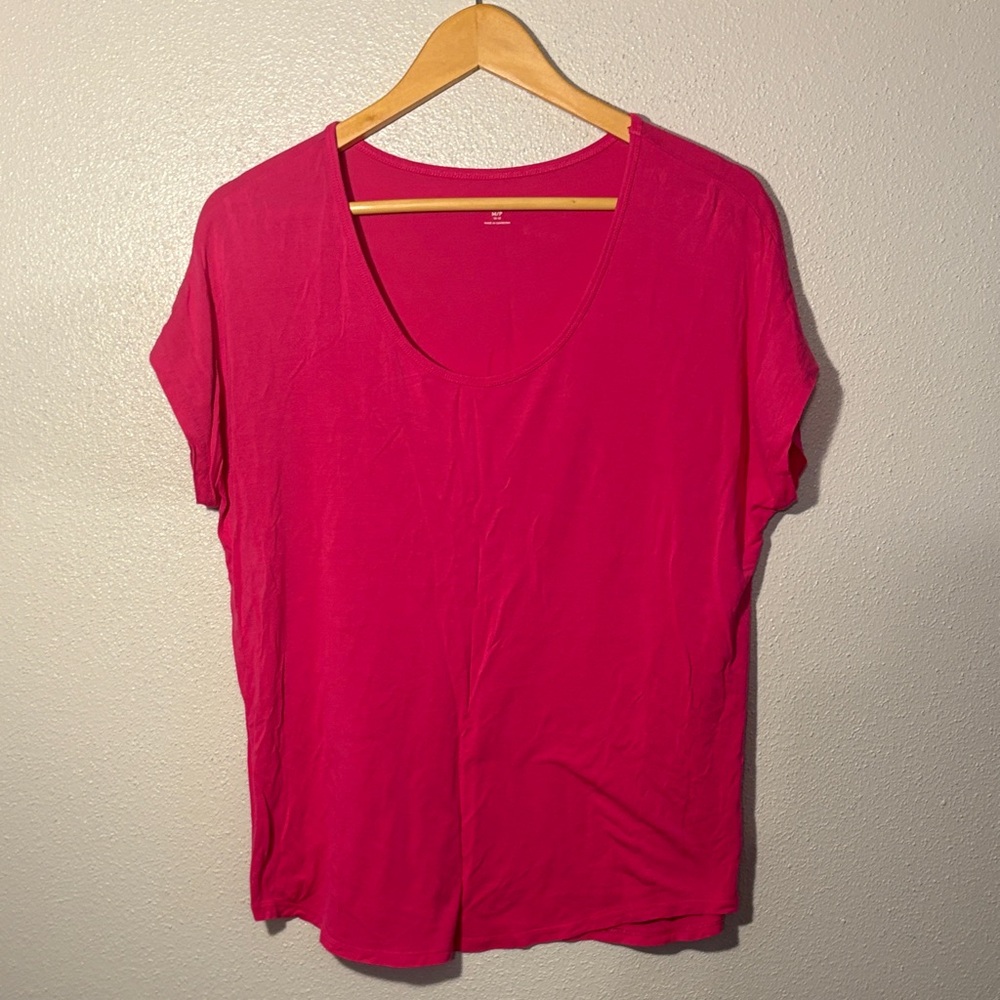Lands' End Fuchsia Short Sleeve Tee